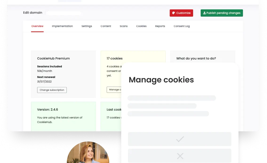 CookieHub-Dashboard